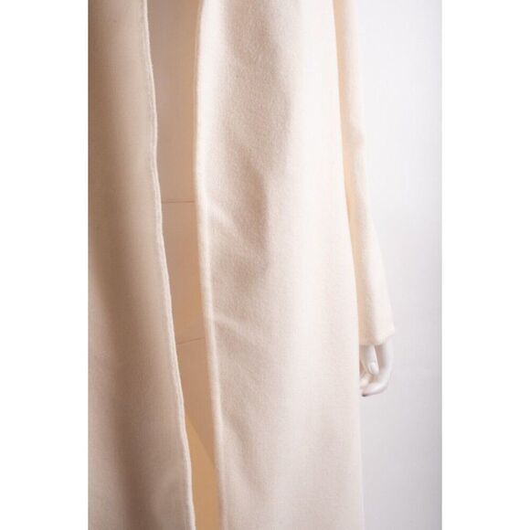 Zara Womens A/W 2022 Ivory Wool Coat Mid Length Open front US M L 6153/902 NWT - Picture 4 of 7